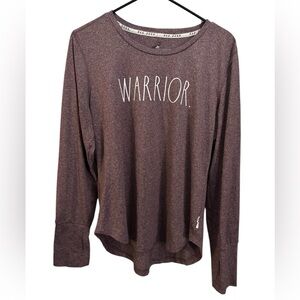 Rae Dunn Warrior Top in Burgundy